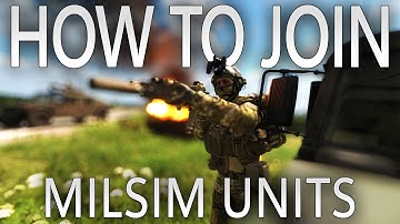How to Join a Milsim Unit
