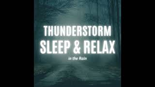 I Unwind My Thoughts Listening to Quiet Rainfall Combined with Gentle Thunder Noise
