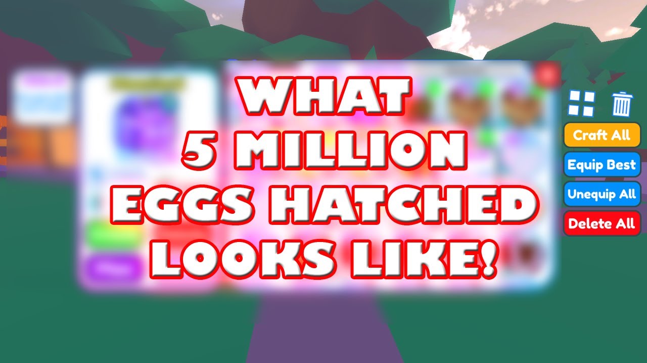 WHAT 5 MILLION EGGS HATCHED LOOKS LIKE - Roblox Legacy Clickers