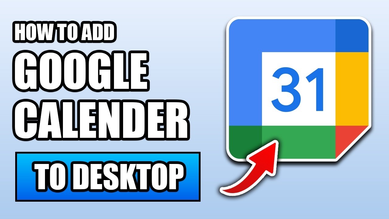 How To Add Google Calendar to Desktop in Windows 11 - YouTube
