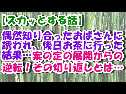 【スカッとする話】偶然知り合ったおばさんに誘われ、後日お茶に行った結果…案の定の展開からの逆転【スカッとぱんだ】