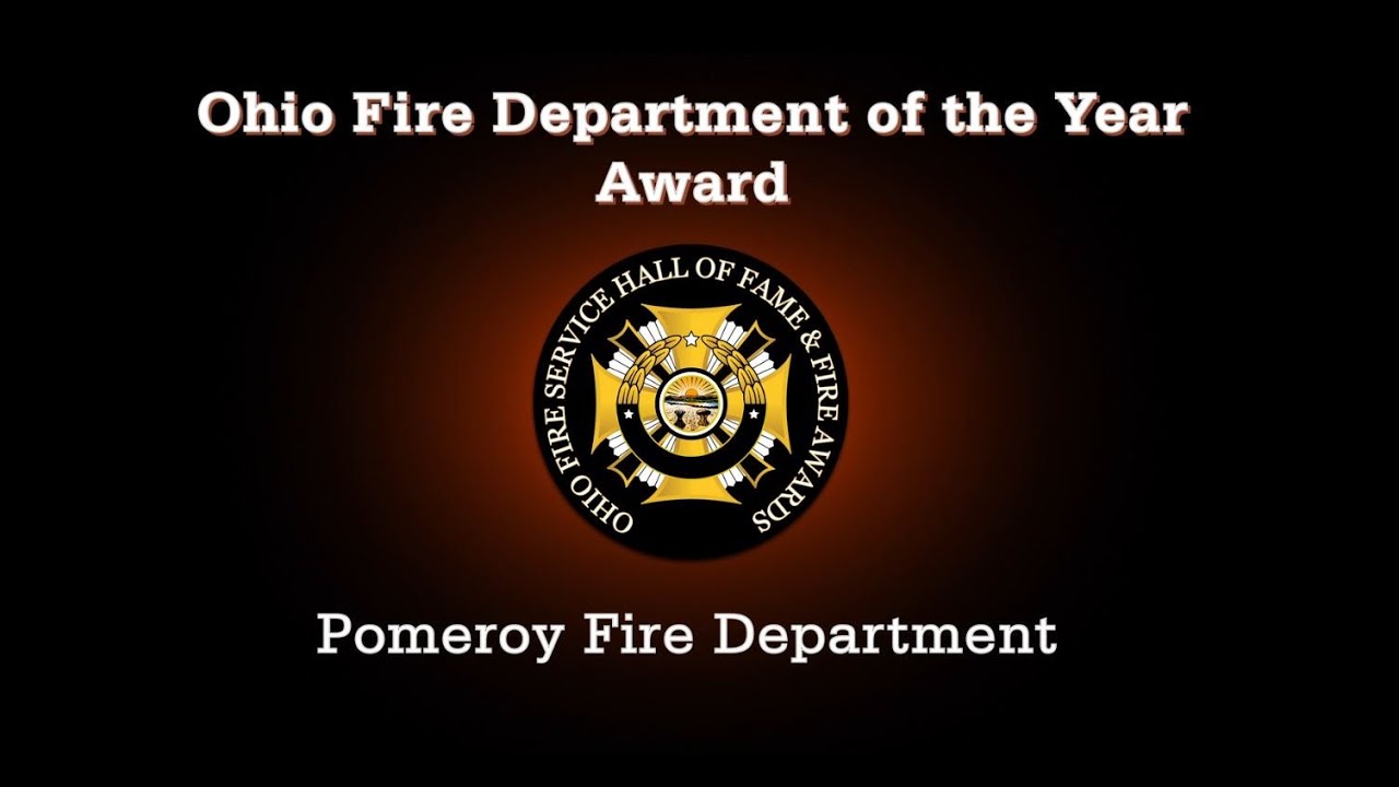 Pomeroy Fire Department 2024 Ohio Fire Department of the Year Award