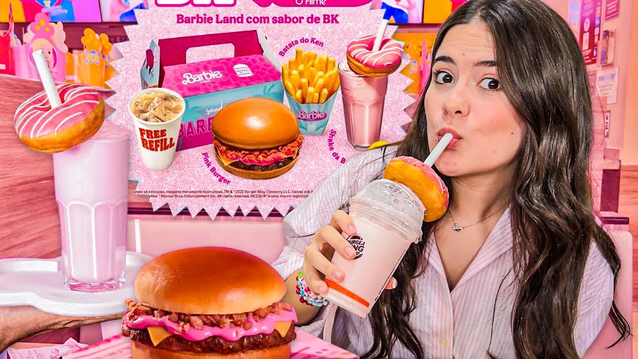 LANÇOU o COMBO da BARBIE do BURGER KING!