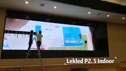 P2.5 indoor led screen installed in the conference room