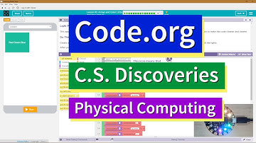 Arrays and Color LEDs Lesson 10.15 Tutorial with Answers Code.org CS Discoveries Physical Computing