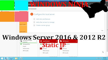 Server 2016 and 2012 R2 - Setting Static IP
