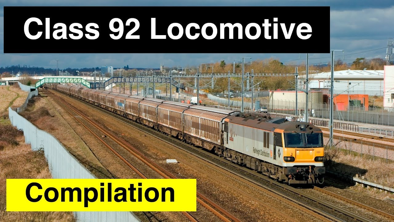 DB Cargo and GBRf Class 92 Electric Locomotive Compilation