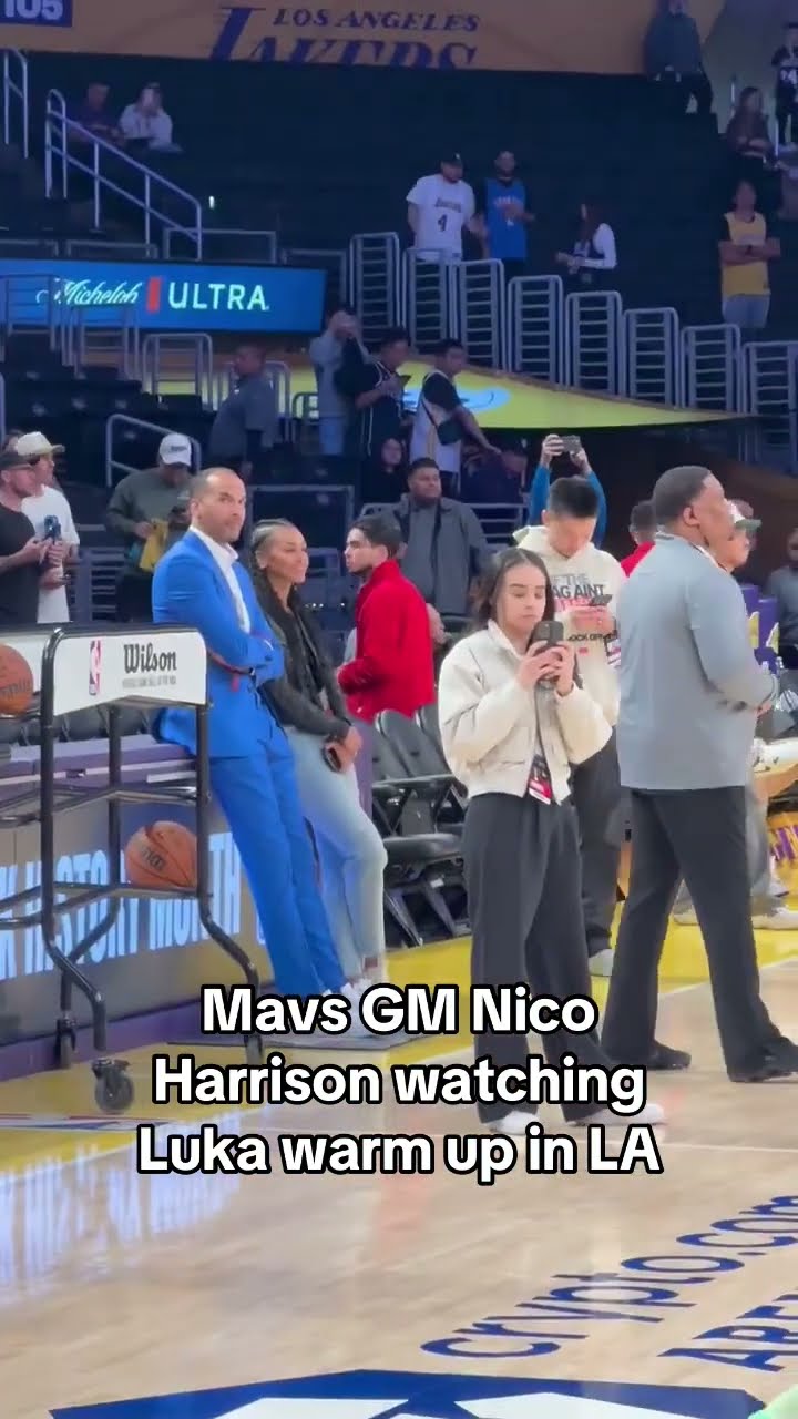 Nico Harrison in attendance for Mavs vs. Lakers (via BenGolliver/X)
