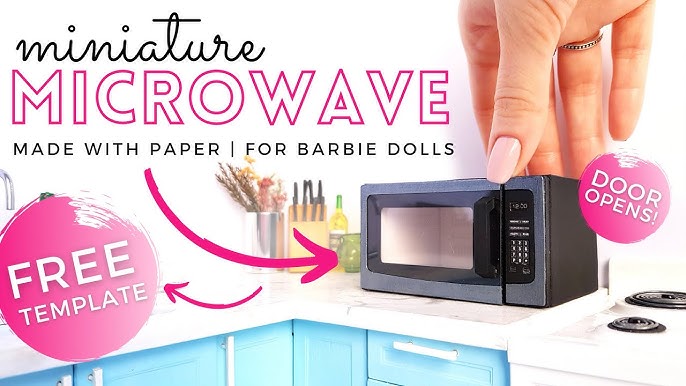 Miniature Microwave Oven Dollhouse Kitchen / DIY Mini SVG Cricut Cut File  Instant Download (Download Now) 