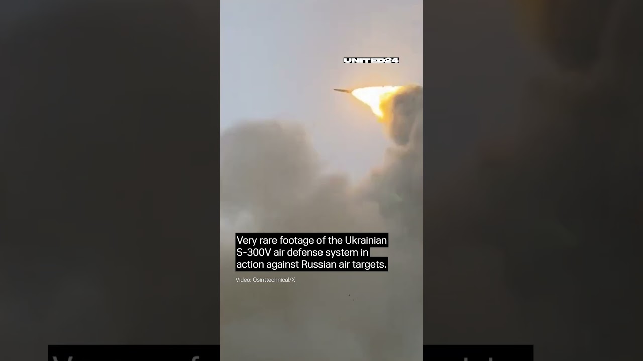 Ukrainian S-300V Air Defense System in Action 🚀