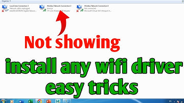 Wifi Network Connection Not Showing in Windows 7 | computer/laptop me wifi driver kaise install kare