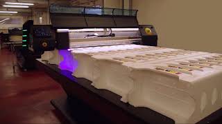 Polystyrene printing with UV Led technology - Eagle UV XL 130