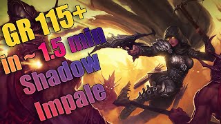 Diablo 3 Season 30 - Shadow Impale DH ~1.5 min GR115+ Speeds