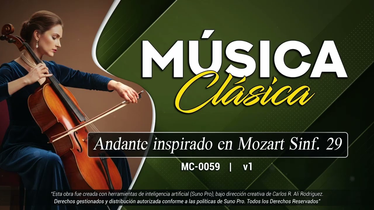 MÚSICA CLÁSICA | Andante inspirado en Mozart (Sinf. 29) | MC-0059 v1 | Carlos Ali