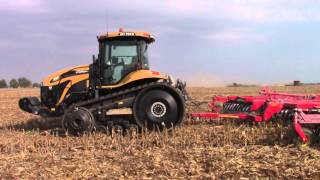 Challenger MT765C Tractor and Sunflower 1435 Disk