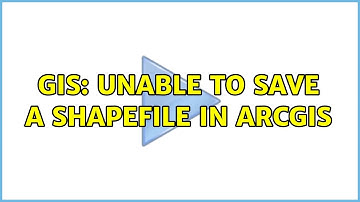 GIS: Unable to save a shapefile in ArcGIS