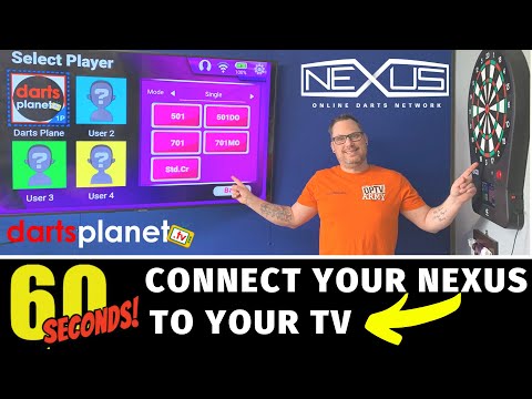 HOW TO CONNECT TARGET NEXUS DARTBOARD TO TV