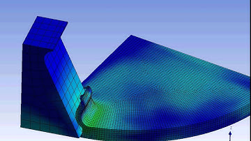 Ansys Workbench explicit dynamics cutting of AlSi 1045 circular direction example 1