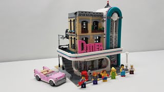 Lego Downtown Diner Set 10260 Review, Speed Build, & Placing
