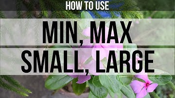 MIN, MAX, SMALL, LARGE