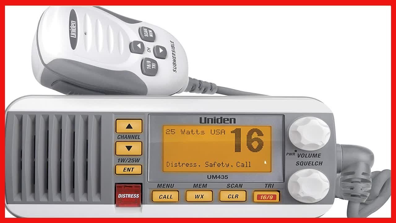 Uniden UM435 Fixed Mount VHF Radio - White [UM435] main image 0