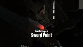 How to Forge a Sword Point- Blacksmithing Tips #72