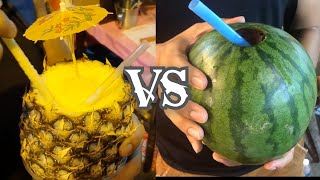 Correct Way To Make Watermelon & Pineapple Juice スイカ パイナップル Tembikai Nenas