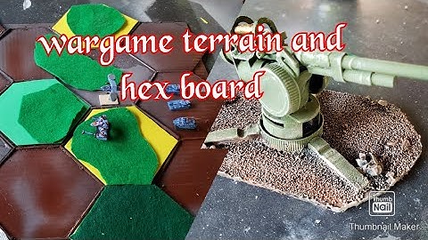 wargame terrain and handmade hex board