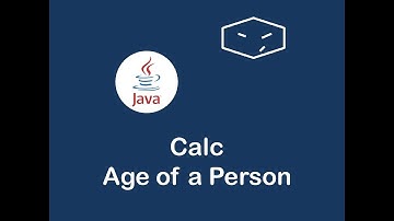 calculate age of a person in java