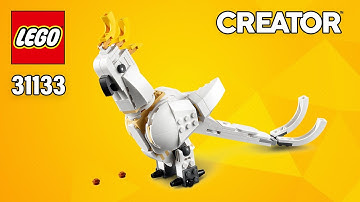 LEGO Cockatoo Parrot (31133) from Creator White Rabbit | Building Instructions | Top Brick Builder