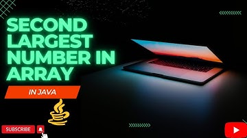 Find Second Largest Number in Array in Java || Basic Interview Question #java #javaprogramming