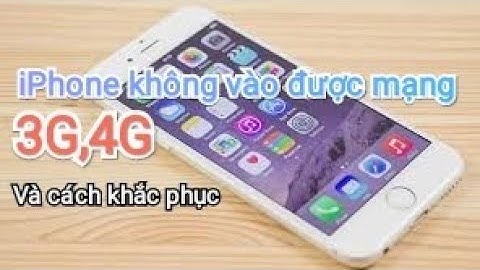 Vì sao ipad 4 không thể vào mạng 3g