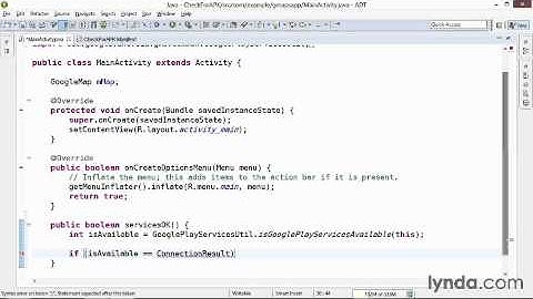 24 Checking the device for the Google Play services APK