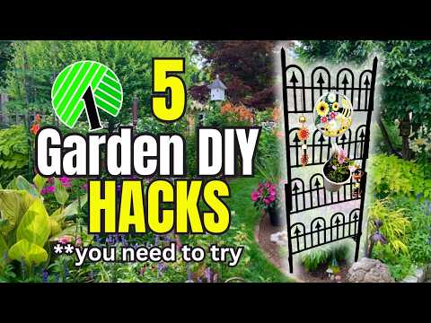 STOP Overspending! Try These 5 Dollar Tree Garden DIY Hacks!