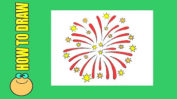 How to draw a firework | Exploding Firework |Easy Drawing Lesson for kids