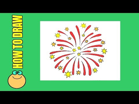 How to draw a firework | Exploding Firework |Easy Drawing Lesson for kids