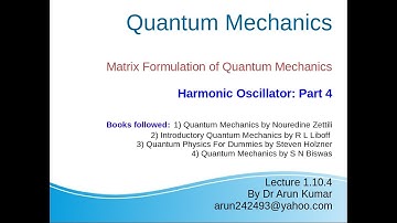 Lecture-1.10.4 Harmonic Oscillator: Part 4