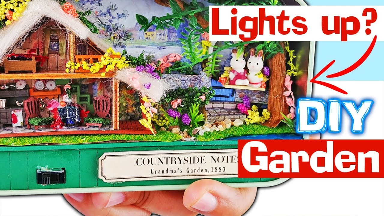 HOW TO MAKE MINIATURE DIY DOLLHOUSE KIT Garden Rabbit craft