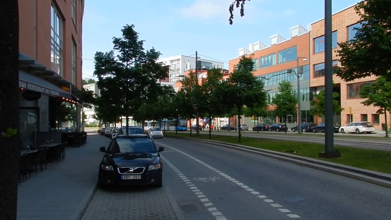 Stockholm - Public Transport - Sickla Kaj Tvärbanan Stop 2016 05 29