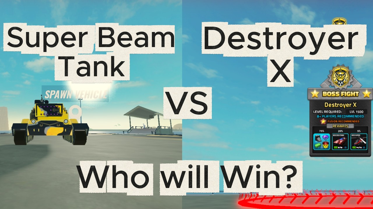 [Military Tycoon]Do Boss Fight Solo using Super Beam Tank(No Commentary ...