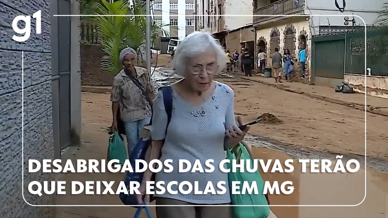 Jornal Hoje: Desabrigados das chuvas de Juiz de Fora (MG) terão que deixar escolas