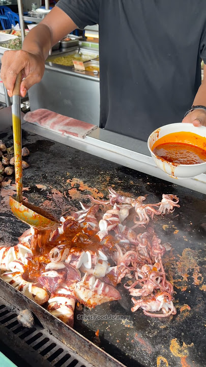 Insanely Spicy Grilled Squid in Malaysia