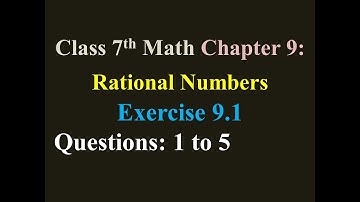 7th Class Math Exercise 9.1  Solutions 1 to 5