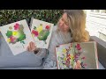 Artist allison dawrant painting her art poetry watercolour style paintings 44