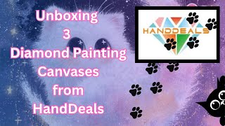картинка: Распаковка трёх холстов с алмазной вышивкой от HandDeals — первые впечатления и обзор
