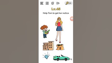 Help Tom To Get Her Notice! Brain Out Level 45