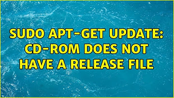 Ubuntu: sudo apt-get update: CD-ROM does not have a release file