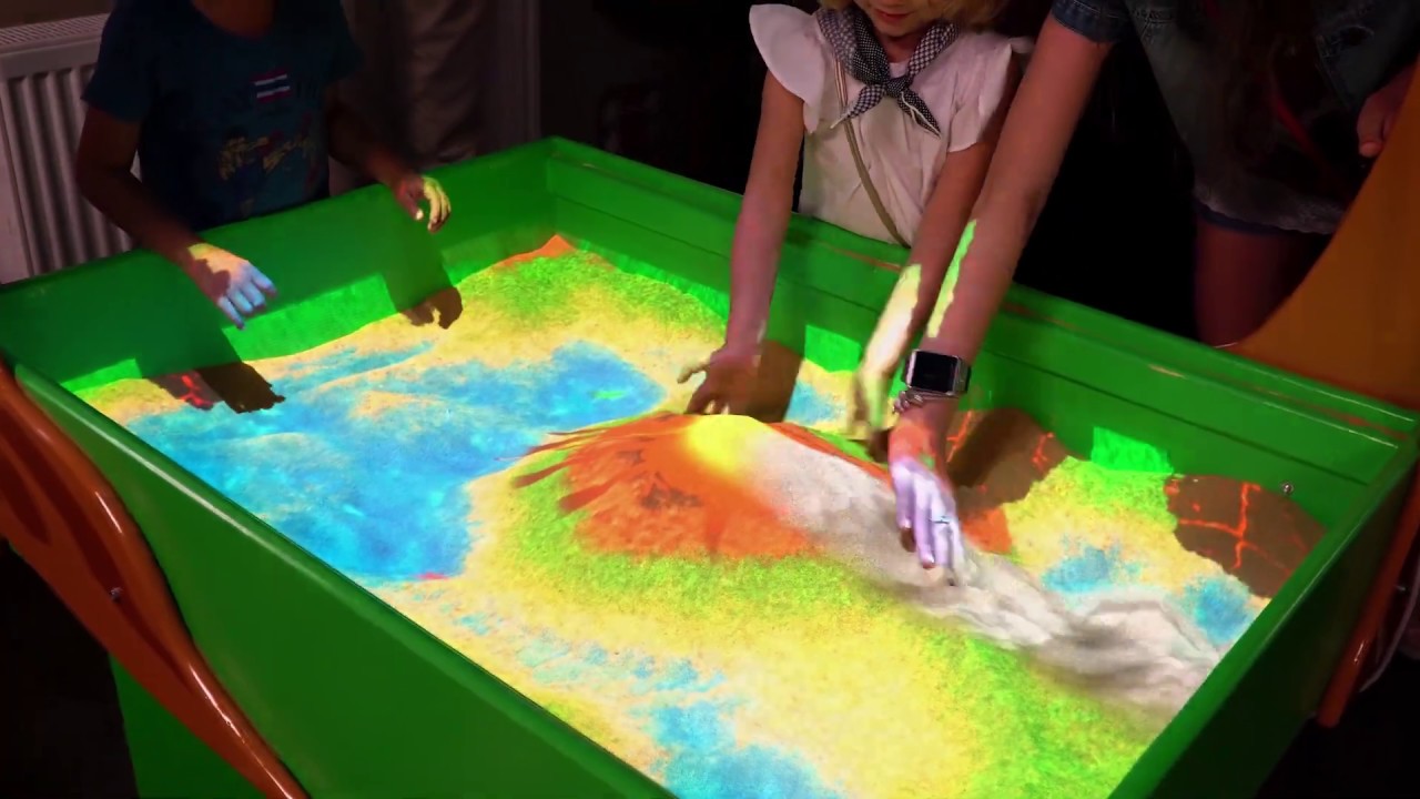 Interactive Sandbox- Sensory toys at Playlearn - YouTube