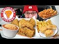 MUKBANG 먹방 | Popeyes $30 Holiday Feast | My First Jobs