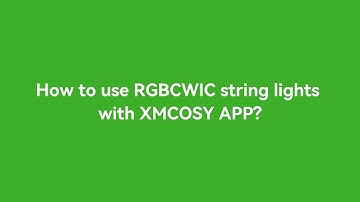 How to use RGBCWlC smart outdoor string lights with XMcosy APP?
